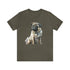 Loving Pug in Watercolor - Short Sleeve Tee Army